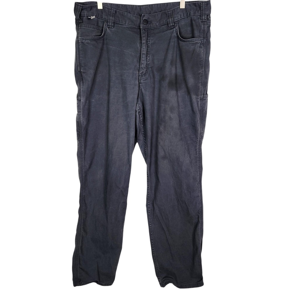 CARHARTT FR Flame Resistant Pants Mens 38x30 Gray Stretch Canvas Carpenter Work